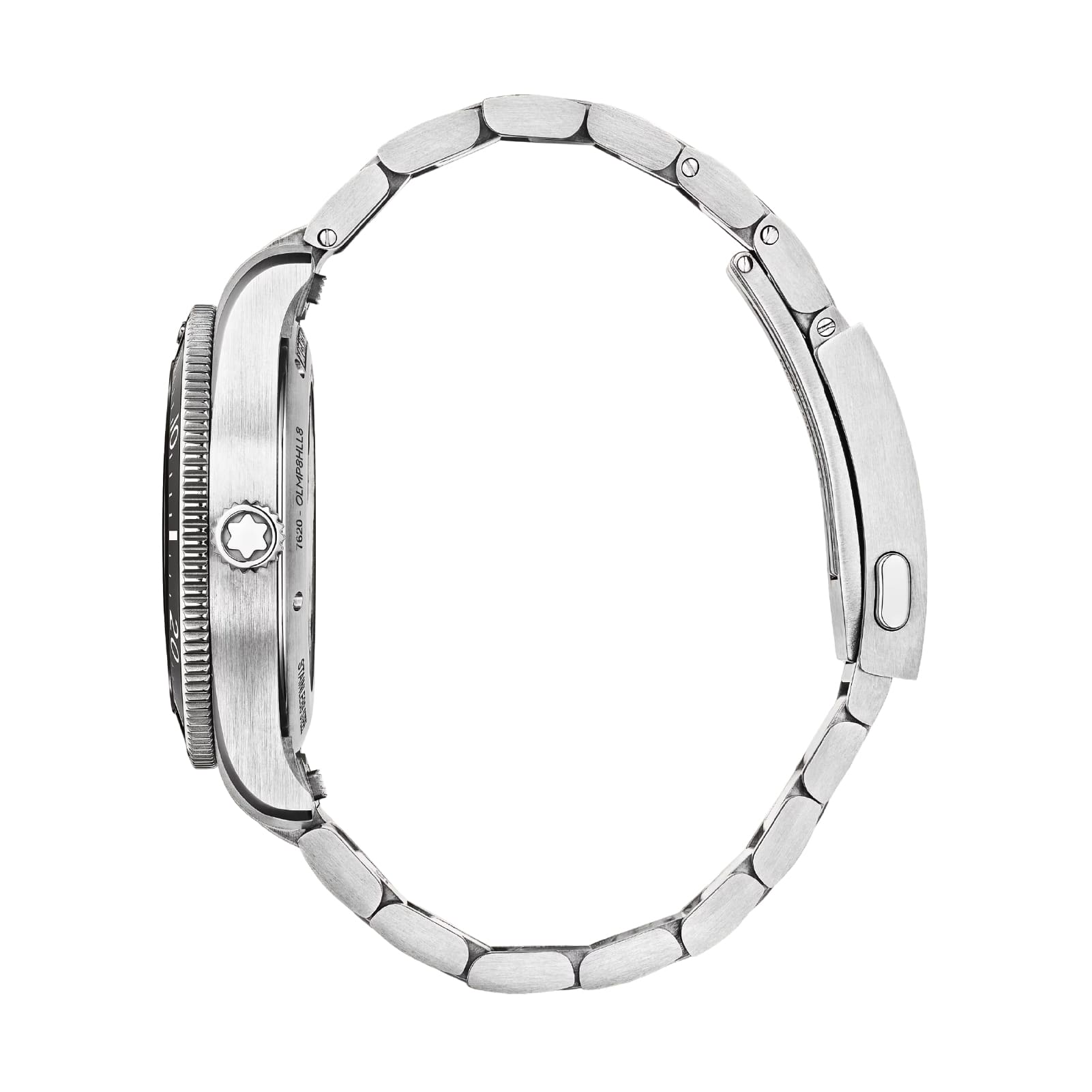 Orologio Montblanc Iced Sea 0 Oxygen in acciaio e nero MISURA UNICA