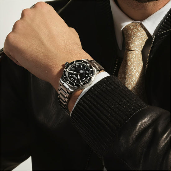 Orologio Montblanc Iced Sea 0 Oxygen in acciaio e nero MISURA UNICA
