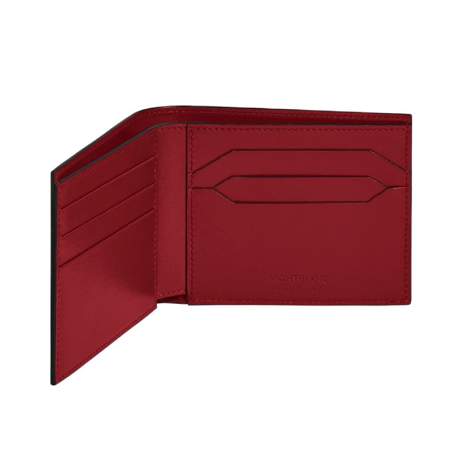 Portafoglio 6 scomparti Montblanc in pelle color ruggine scuro MISURA UNICA