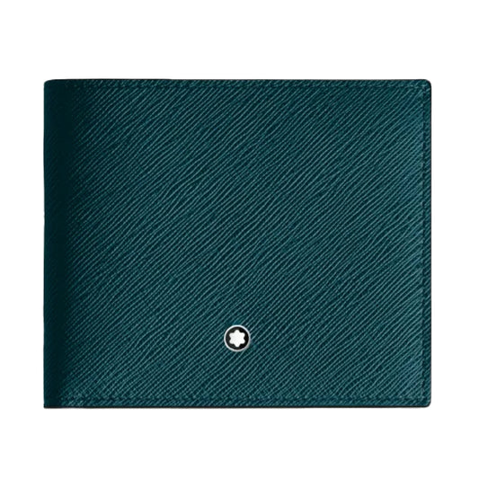 Portafoglio Montblanc in pelle di colore blu cipro da uomo MB.198874