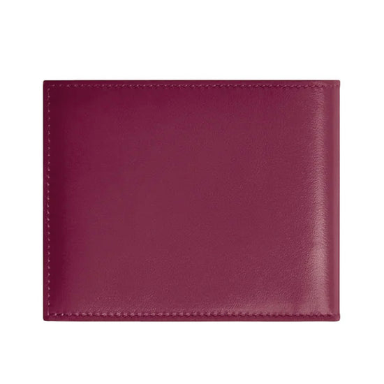 Portafoglio in pelle liscio uomo Montblanc rosso cassis MISURA UNICA