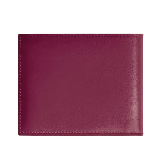 Portafoglio in pelle liscio uomo Montblanc rosso cassis MISURA UNICA