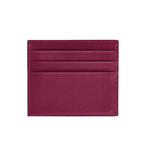 Porta carte in pelle liscia uomo Montblanc rosso cassis MISURA UNICA