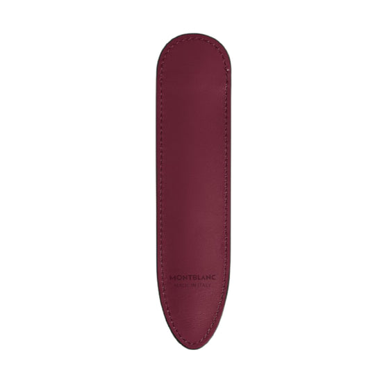 Custodia per penna Montblanc in pelle di colore bordeaux MISURA UNICA
