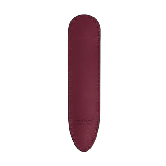 Custodia per penna Montblanc in pelle di colore bordeaux MISURA UNICA