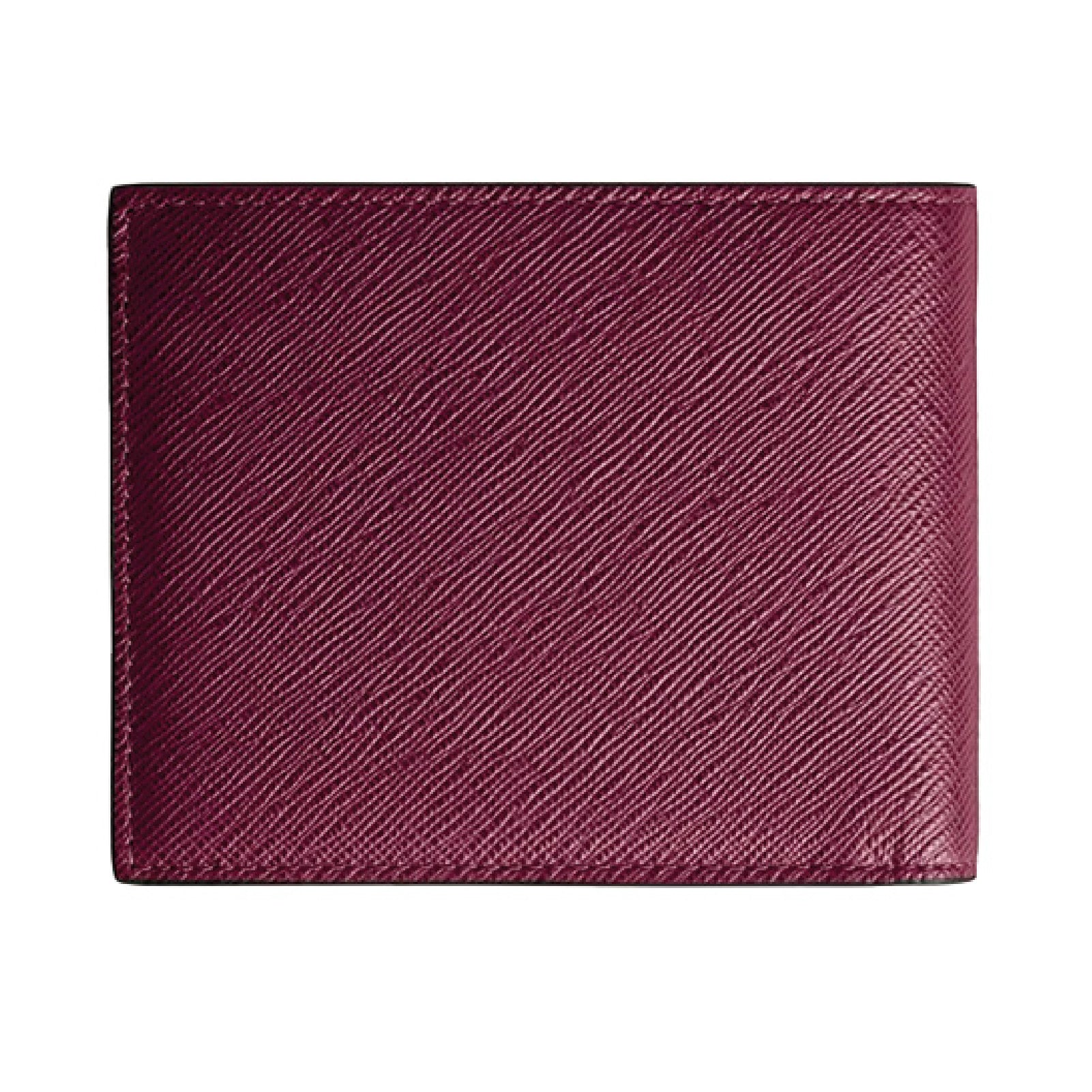 Portafoglio in pelle da uomo Montblanc color rosso cassis MISURA UNICA
