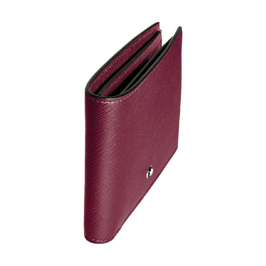 Portafoglio in pelle da uomo Montblanc color rosso cassis MISURA UNICA