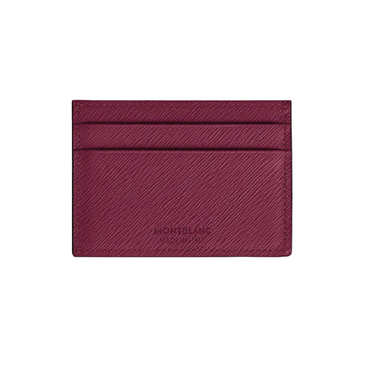 Porta carte in pelle da uomo Montblanc color rosso cassis MISURA UNICA