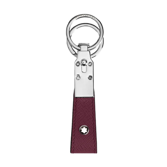 Portachiavi in pelle da uomo Montblanc color rosso cassis MISURA UNICA