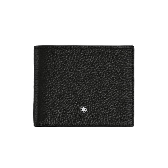 Portafoglio Montblanc in pelle con sei scomparti colore nero MISURA UNICA
