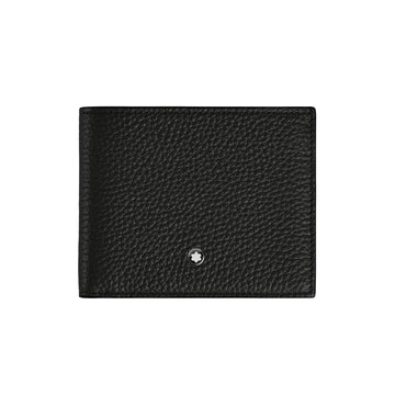 Portafoglio Montblanc in pelle con sei scomparti colore nero MISURA UNICA