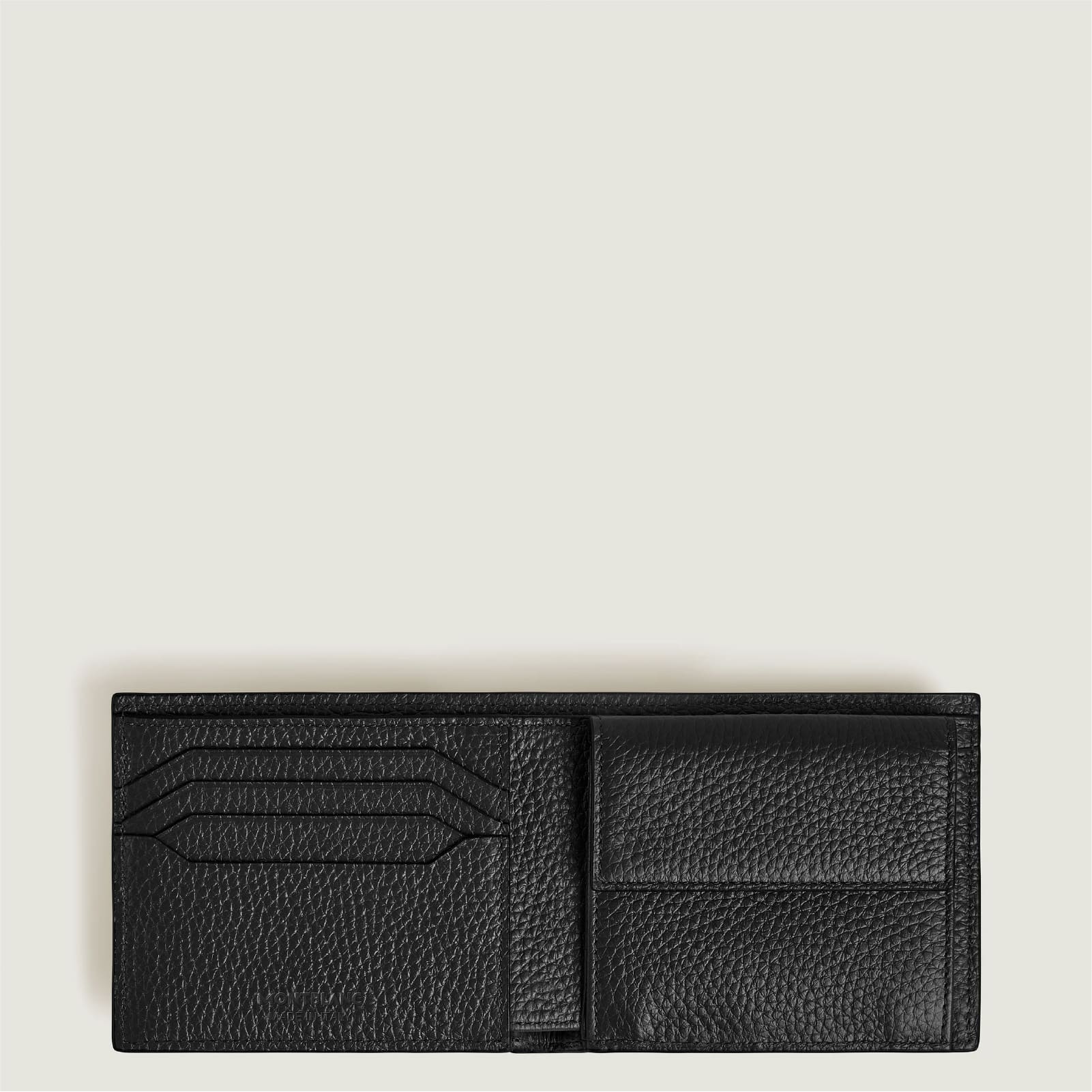 Portafoglio Montblanc in pelle con portamonete colore nero MISURA UNICA