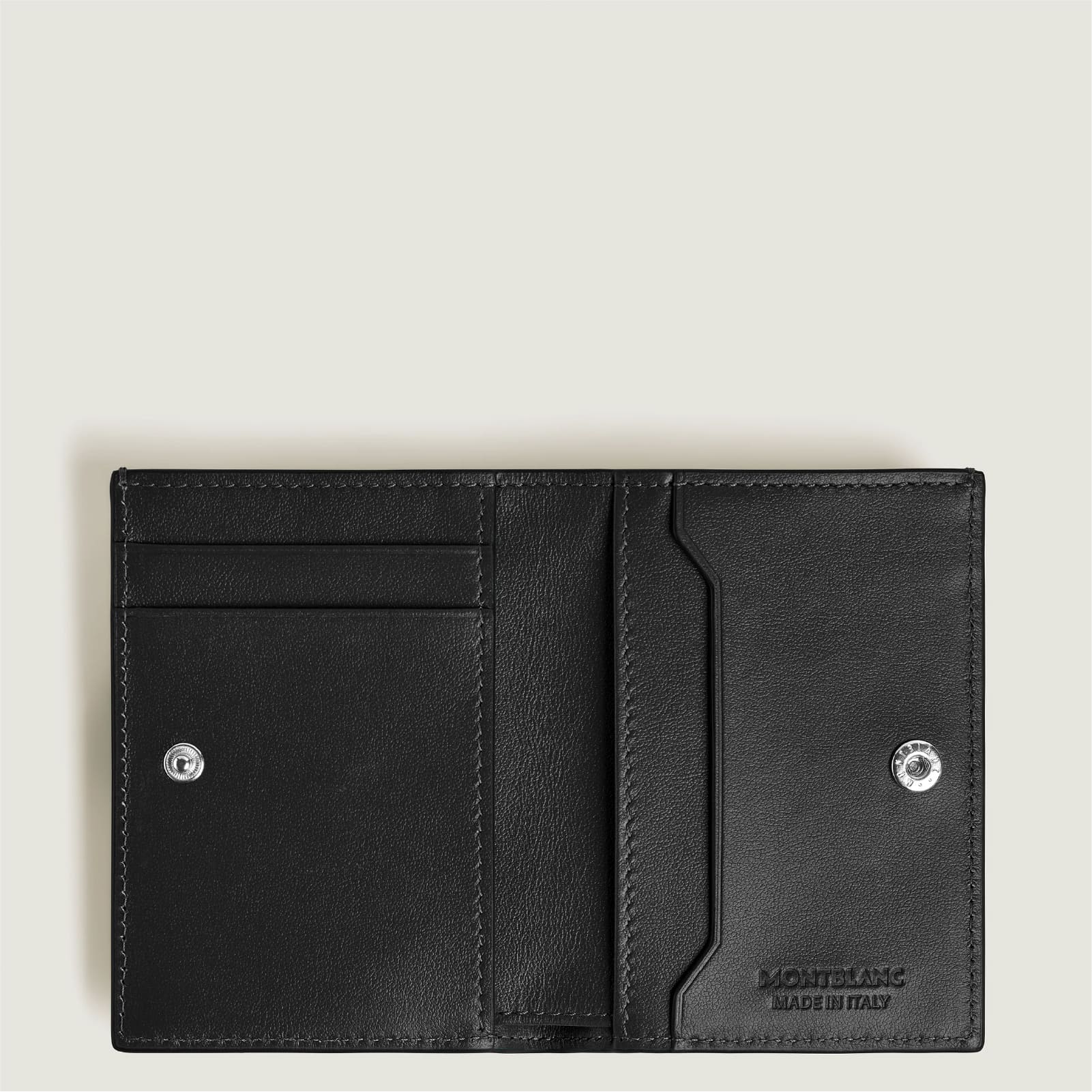 Portafoglio piccolo Montblanc pelle quattro scomparti nero MISURA UNICA