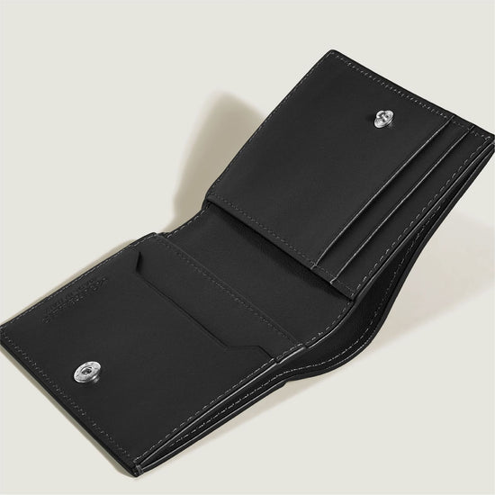 Portafoglio piccolo Montblanc pelle quattro scomparti nero MISURA UNICA