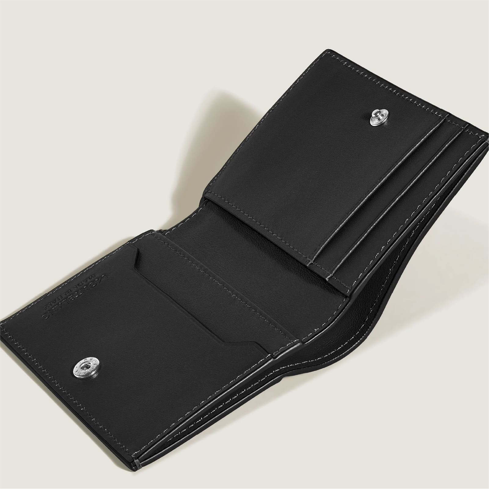 Portafoglio piccolo Montblanc pelle quattro scomparti nero MISURA UNICA