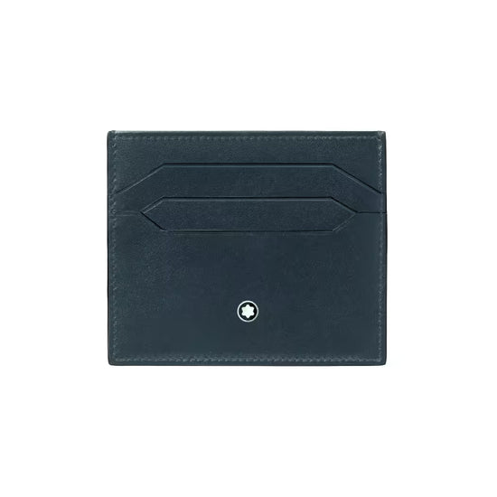 Porta carte Montblanc Meisterstück in pelle velvet blue MISURA UNICA