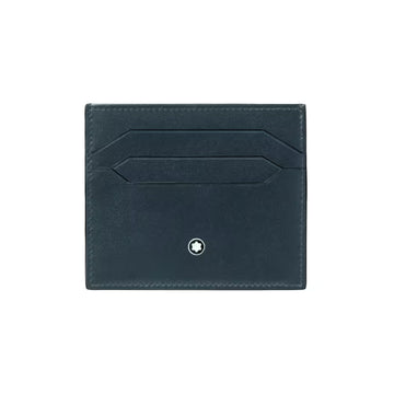 Porta carte Montblanc Meisterstück in pelle velvet blue MISURA UNICA