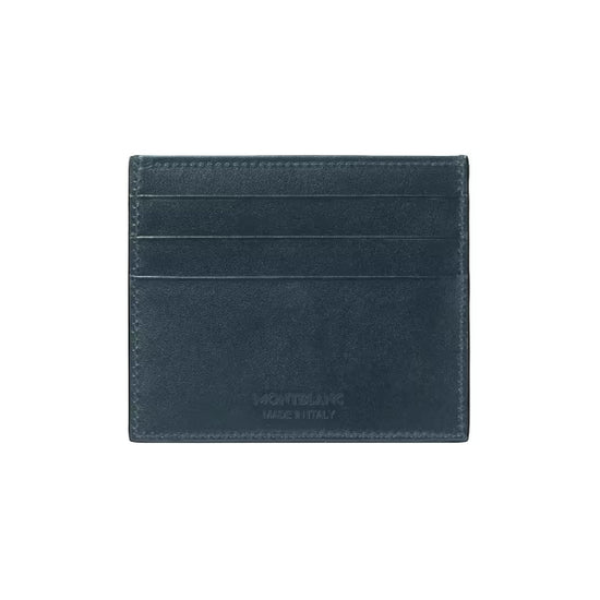 Porta carte Montblanc Meisterstück in pelle velvet blue MISURA UNICA