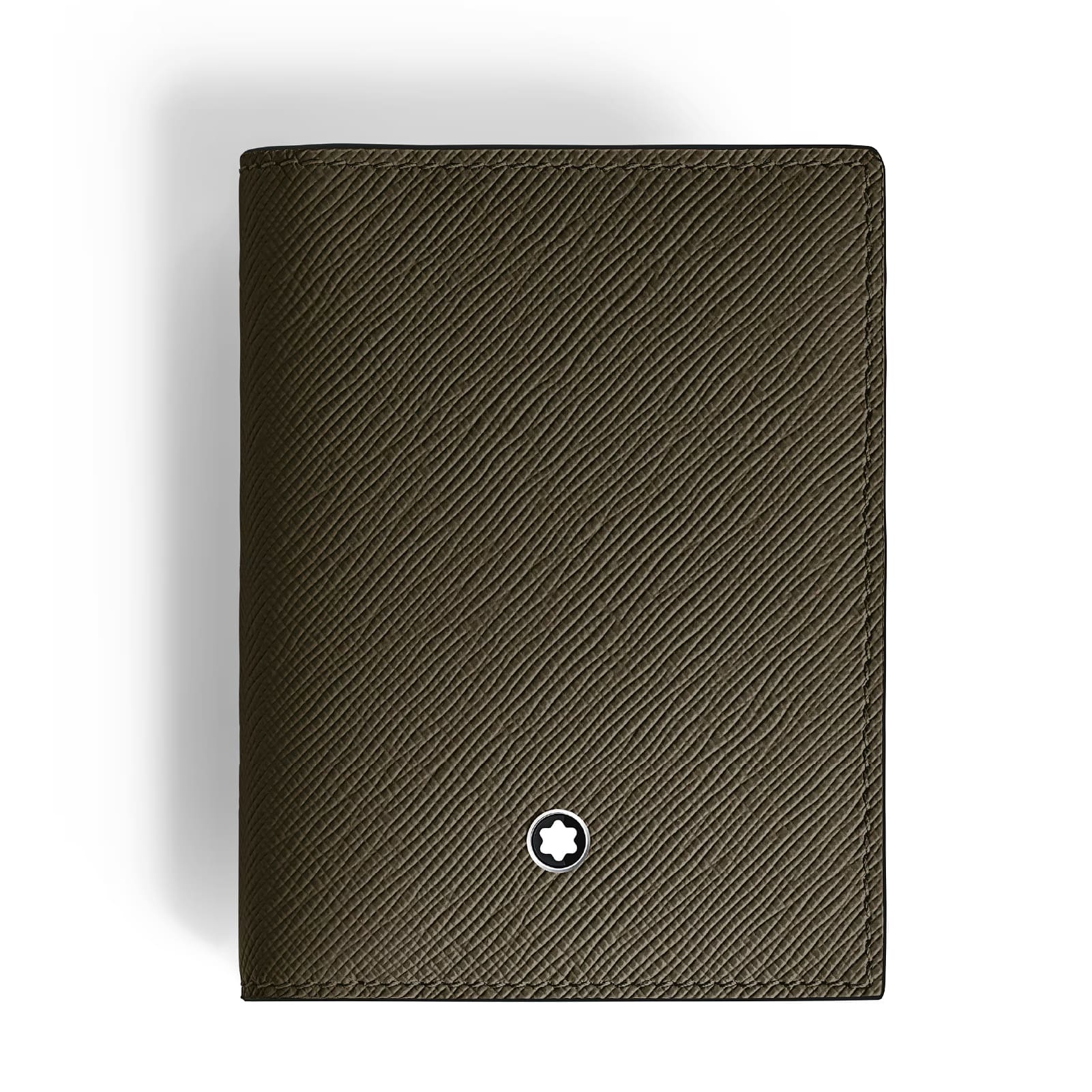 Porta carte Montblanc con 4 tasche pelle sartorial kaki uomo MISURA UNICA