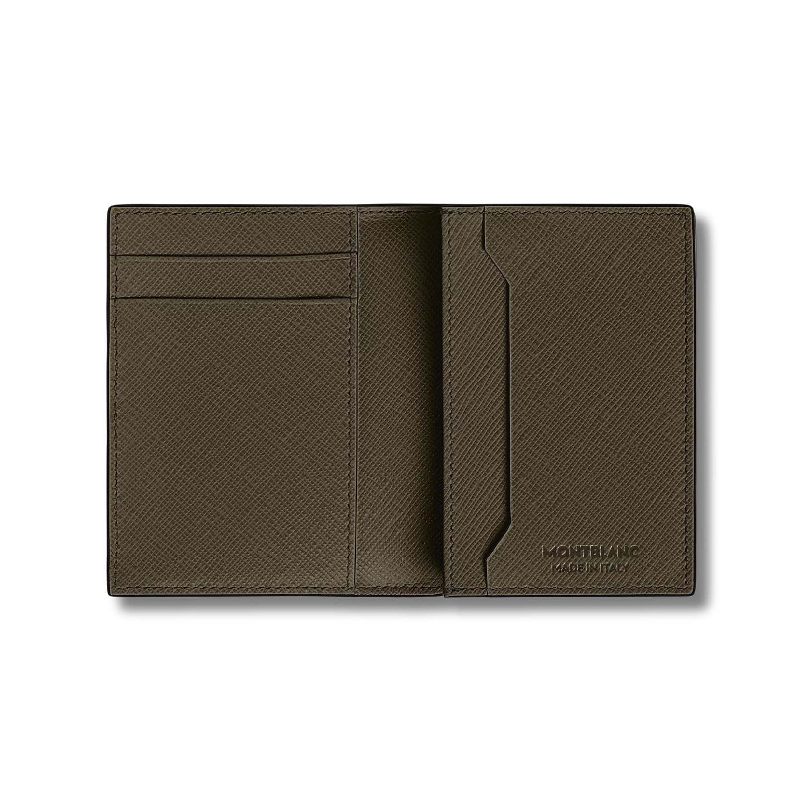Porta carte Montblanc con 4 tasche pelle sartorial kaki uomo MISURA UNICA