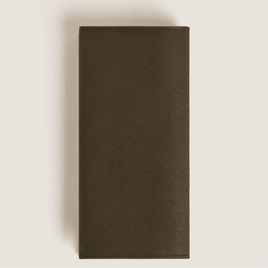 Portafoglio lungo Montblanc con 14 tasche pelle sartorial kaki MISURA UNICA