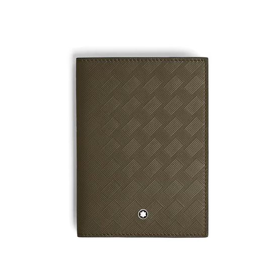Custodia per passaporto Montblanc in pelle extreme color kaki MISURA UNICA