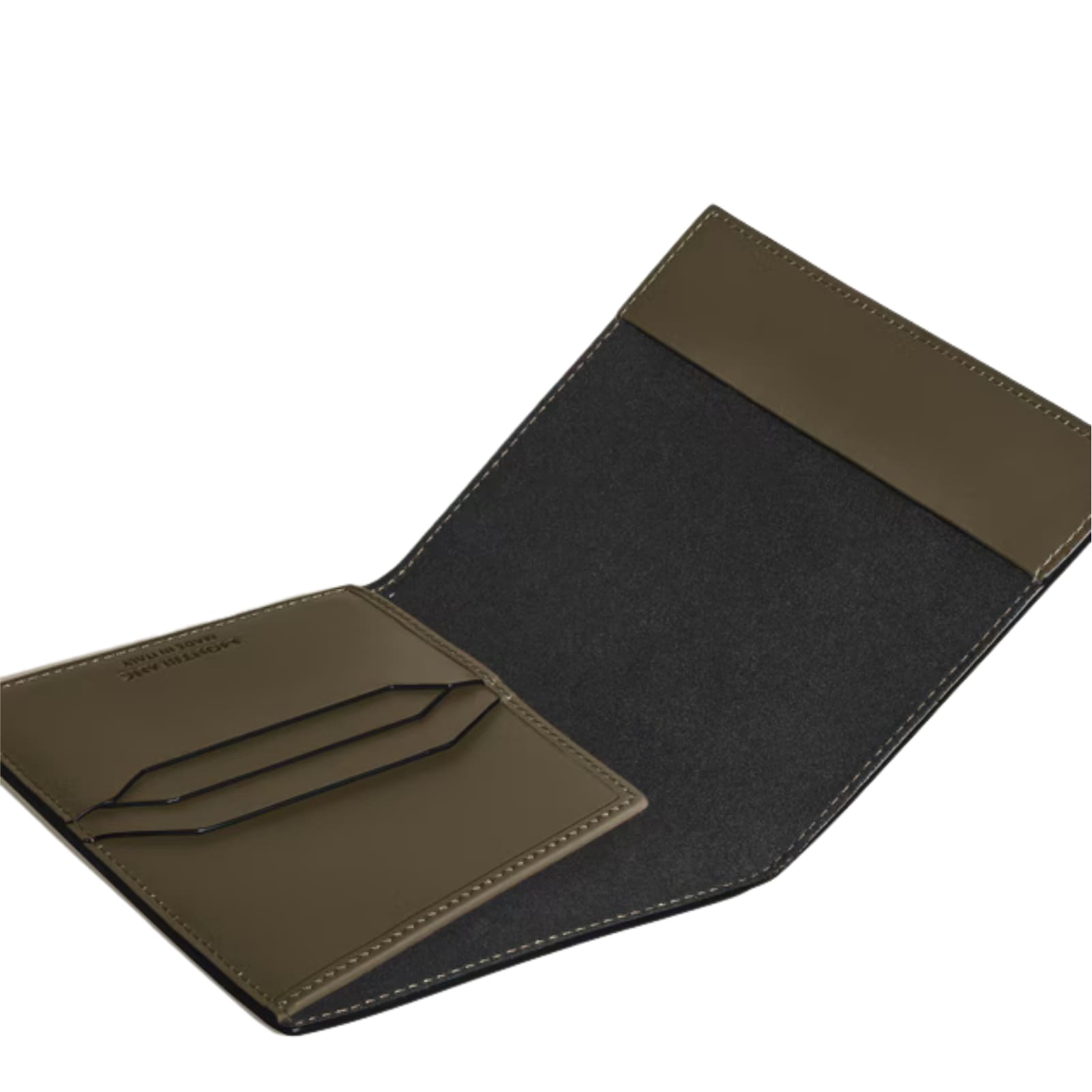 Custodia per passaporto Montblanc in pelle extreme color kaki MISURA UNICA