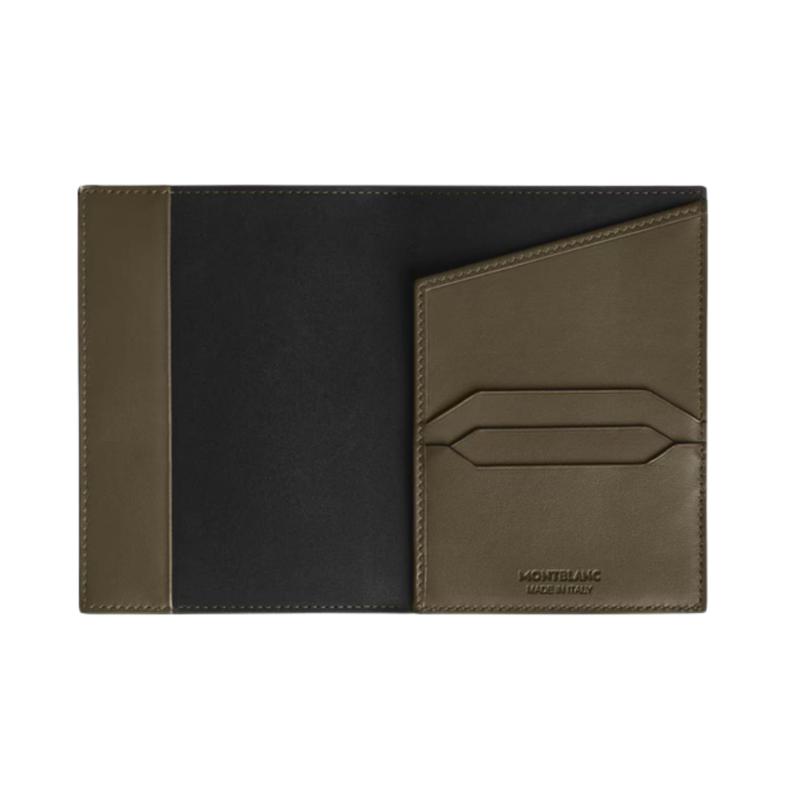 Custodia per passaporto Montblanc in pelle extreme color kaki MISURA UNICA