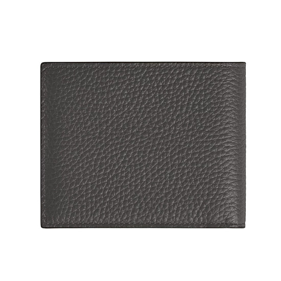 Portafoglio Montblanc in pelle con grana 6 tasche grigio MISURA UNICA