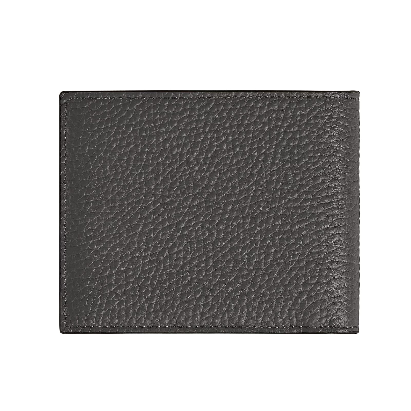 Portafoglio Montblanc in pelle con grana 6 tasche grigio MISURA UNICA