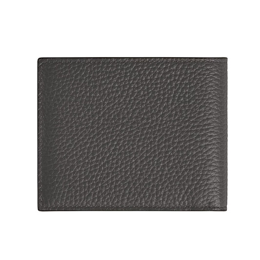 Portafoglio Montblanc in pelle con grana 6 tasche grigio MISURA UNICA