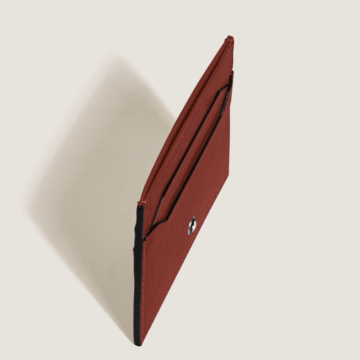 Portacarte Montblanc 5 tasche in pelle sartorial quercia rossa MISURA UNICA