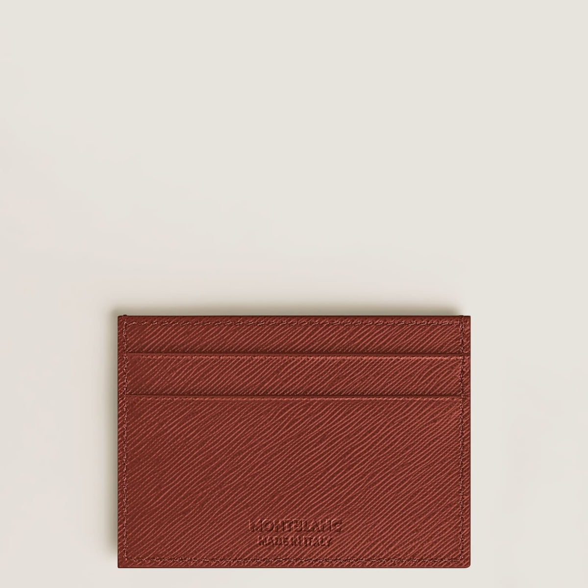 Portacarte Montblanc 5 tasche in pelle sartorial quercia rossa MISURA UNICA