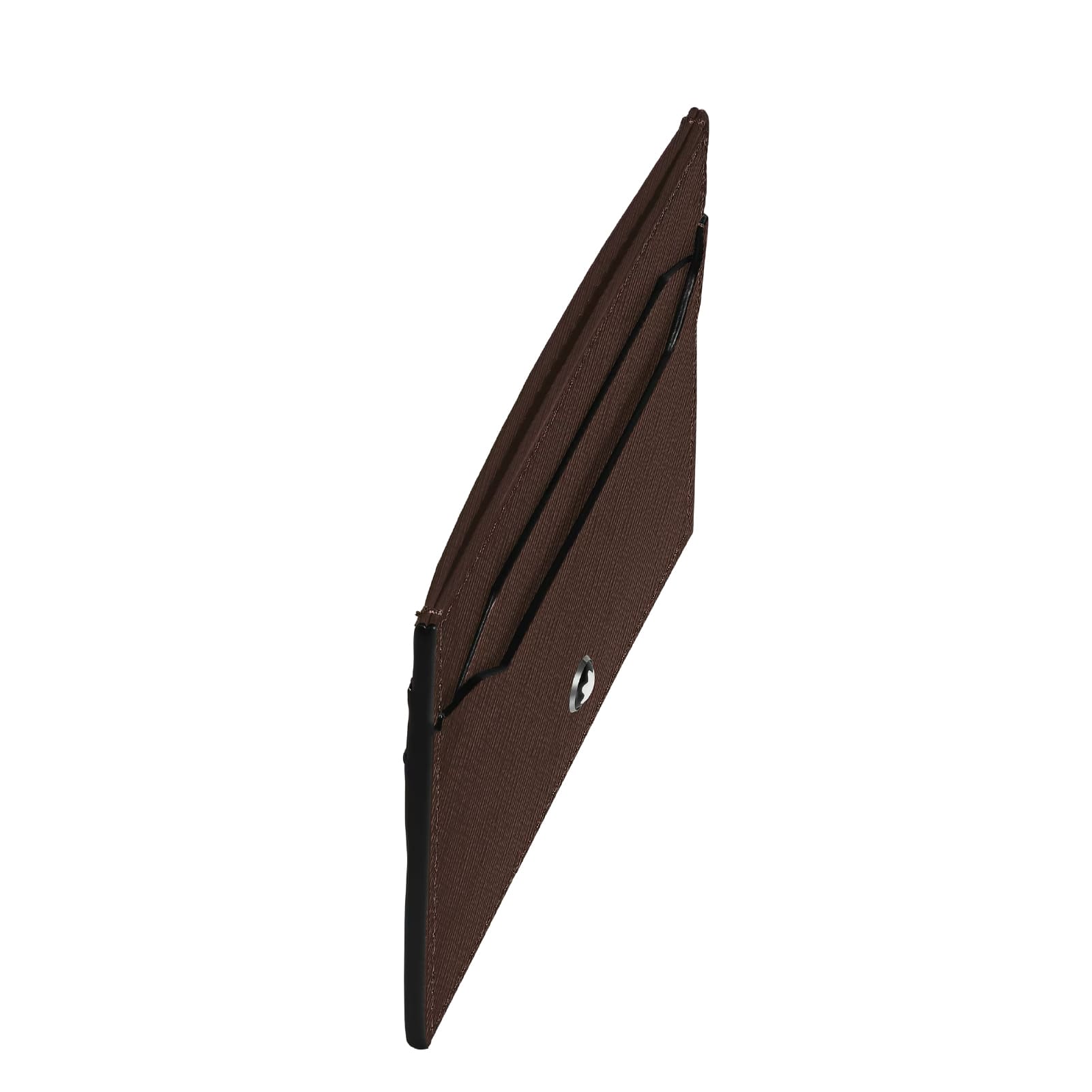 Portacarte Montblanc 5 tasche in pelle sartorial ebano MISURA UNICA