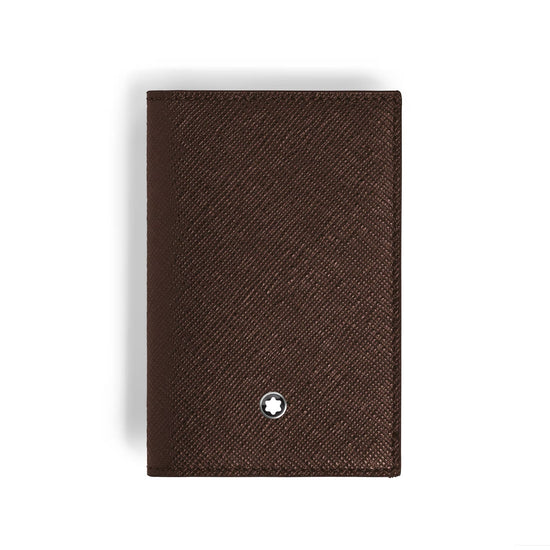 Portacarte Montblanc 2 tasche in pelle sartorial ebano MISURA UNICA