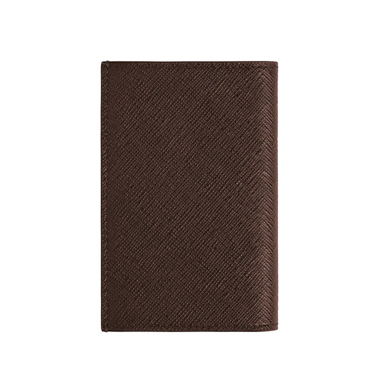 Portacarte Montblanc 2 tasche in pelle sartorial ebano MISURA UNICA