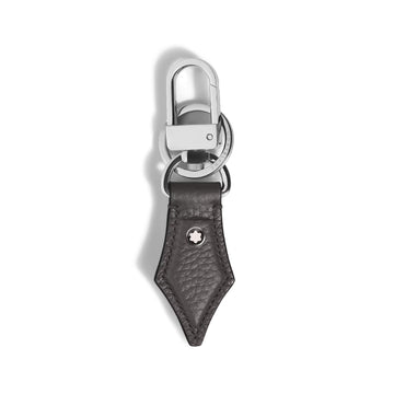 Portachiavi Montblanc in pelle sartorial forma di pennino nero MISURA UNICA