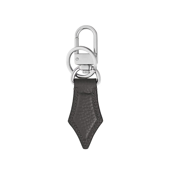 Portachiavi Montblanc in pelle sartorial forma di pennino nero MISURA UNICA