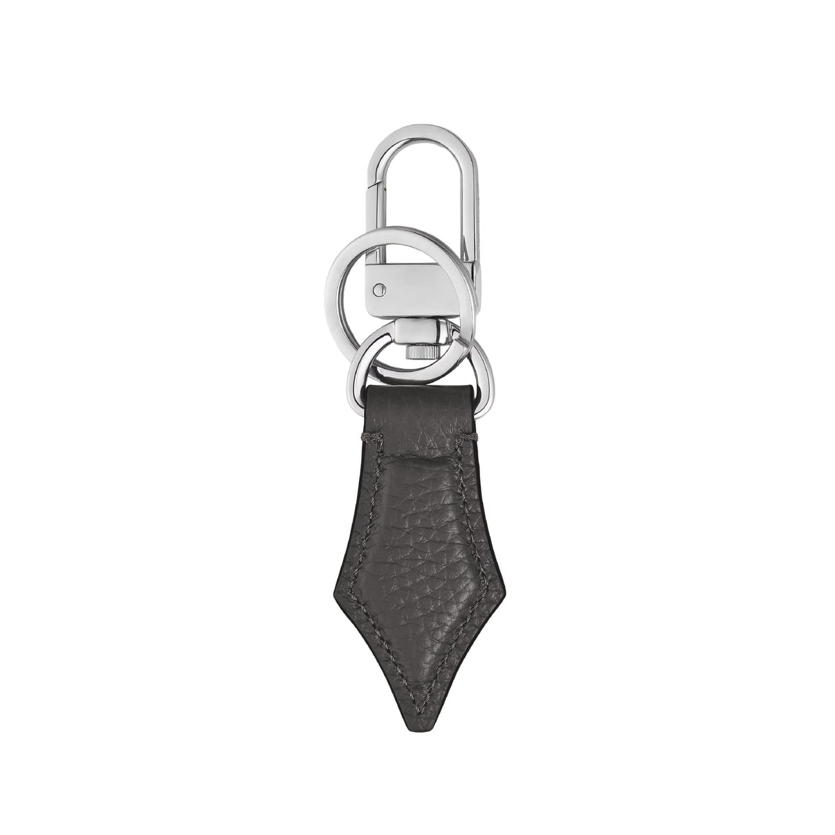 Portachiavi Montblanc in pelle sartorial forma di pennino nero MISURA UNICA