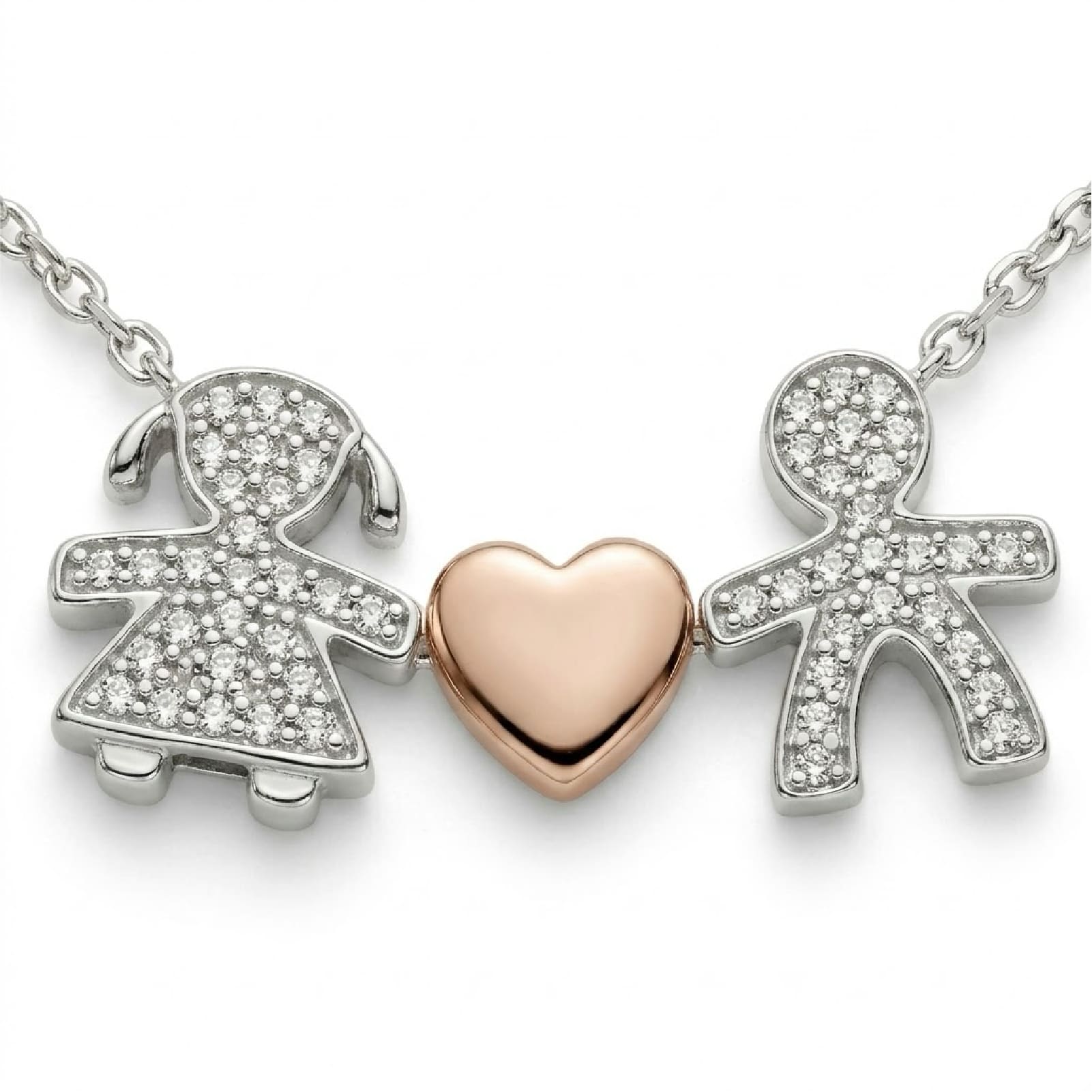 Collana leBebé I Girocuore Special in oro 18kt doppia sagoma MISURA UNICA