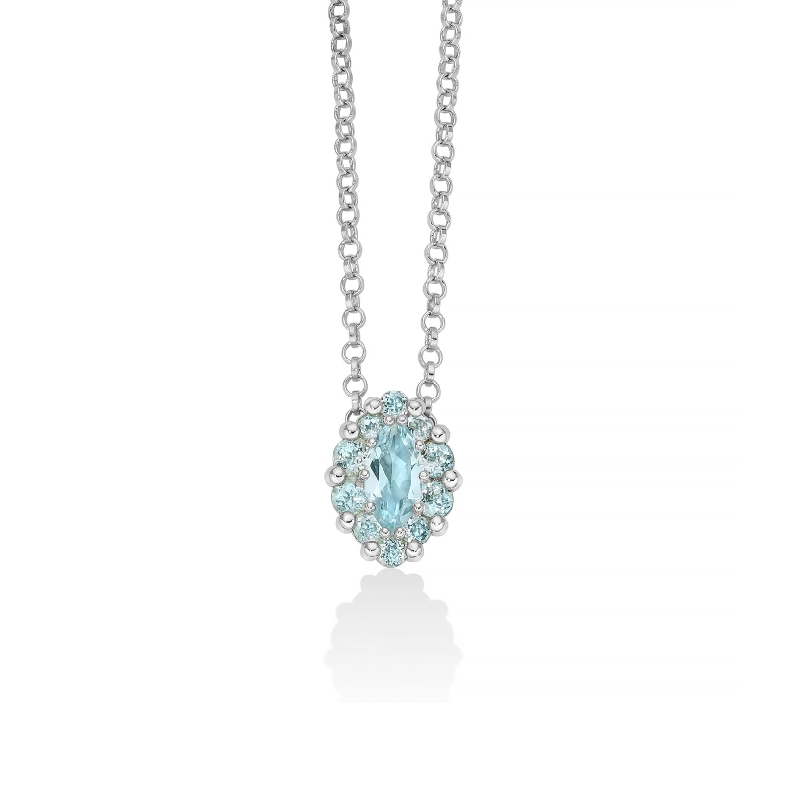 Collana con pendente Miluna argento 925 con topazio da donna MI.CLD4798