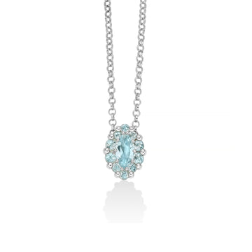 Collana con pendente Miluna argento 925 con topazio da donna MI.CLD4798
