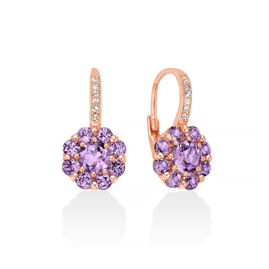 Orecchini monachella Miluna argento 925 rosè da donna MI.ERD2926