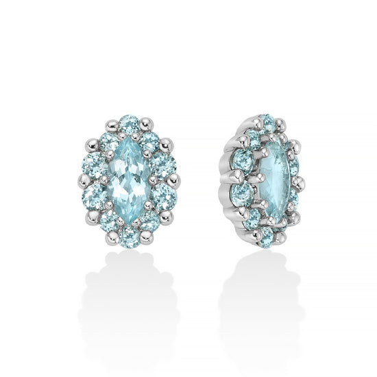 Orecchini lobo Miluna in argento 925 con topazio da donna MI.ERD2929
