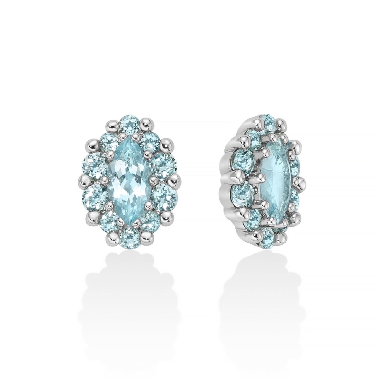 Orecchini lobo Miluna in argento 925 con topazio da donna MI.ERD2929