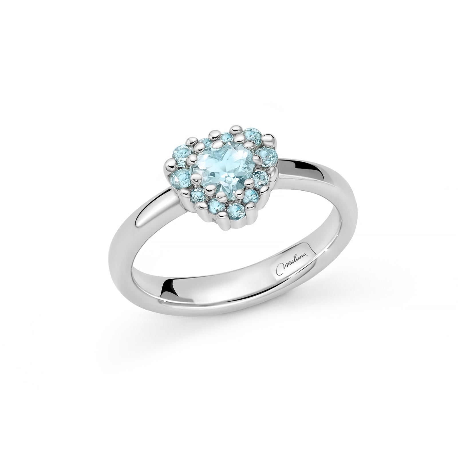 Anello Miluna in argento 925 con topazio azzurro da donna MI.LID3860