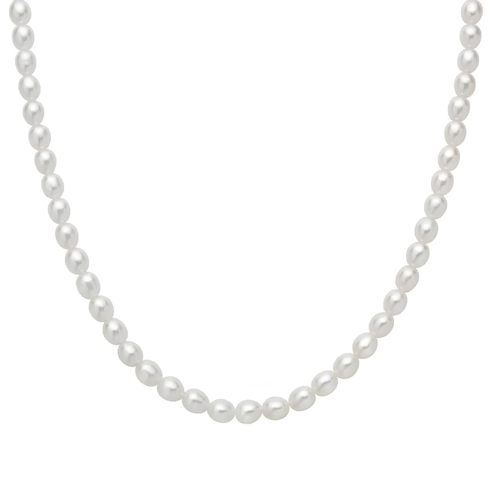 Collana girocollo Miluna in argento e perle 5-5,5 mm donna MISURA UNICA