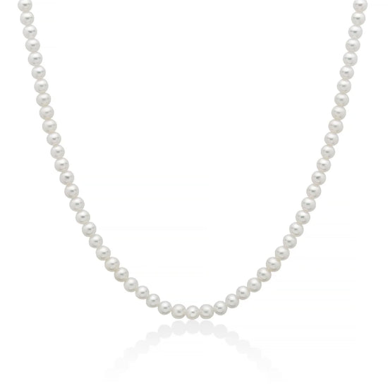 Collana girocollo Miluna in oro bianco e perle 4-4,5 mm MISURA UNICA