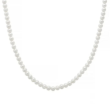 Collana girocollo Miluna in oro bianco e perle 5-5,5 mm MISURA UNICA