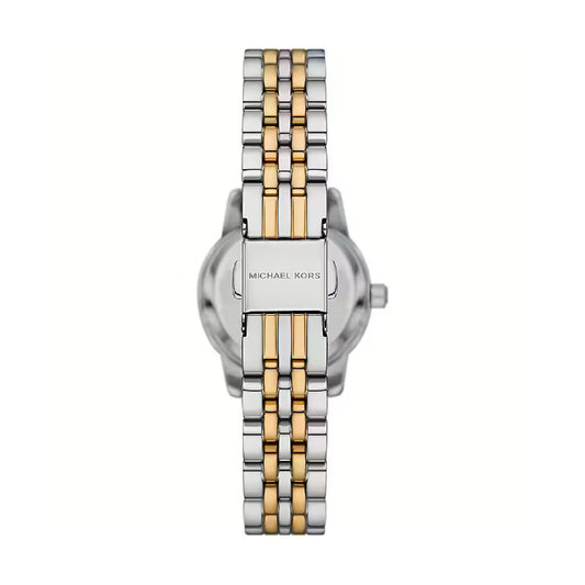 Set Michael Kors orologio Lexington bicolore e bracciale con pavé MISURA UNICA